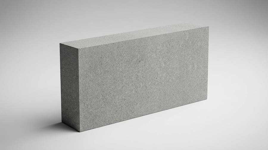 Bongshai 16 by 8 by 3 inch solid concrete block
